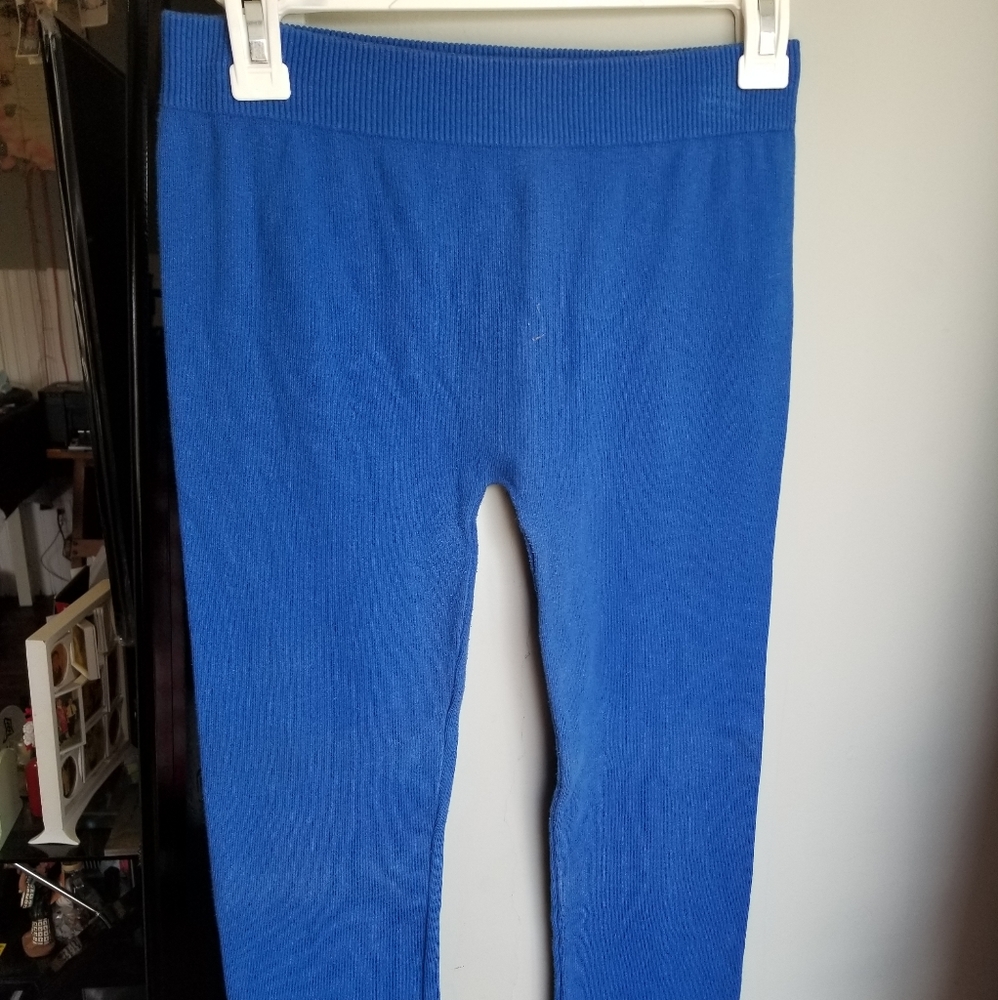 Blue leggings